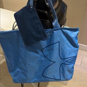 Under Armour Sky Blue Tote with Pouch